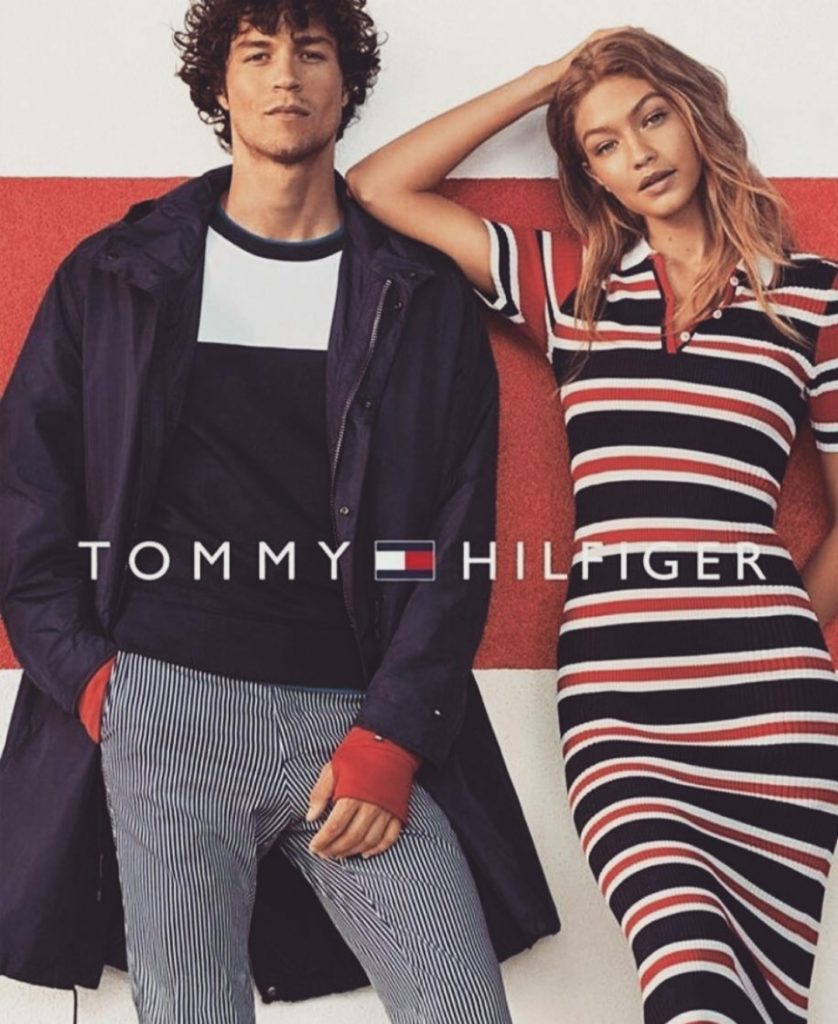 Miles McMillan with Gigi Hadid