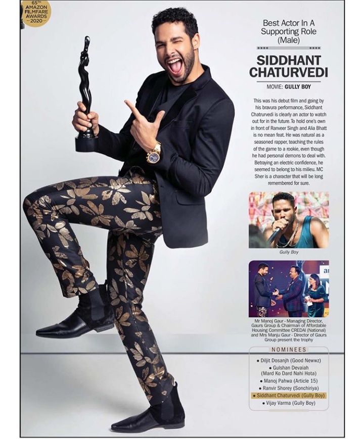 Siddhant Chaturvedi Filmfare